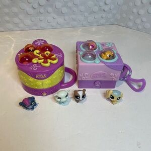 Littlest Pet Shop 🐾Teeniest Tiniest Pop-up Pet Shop compact bundle